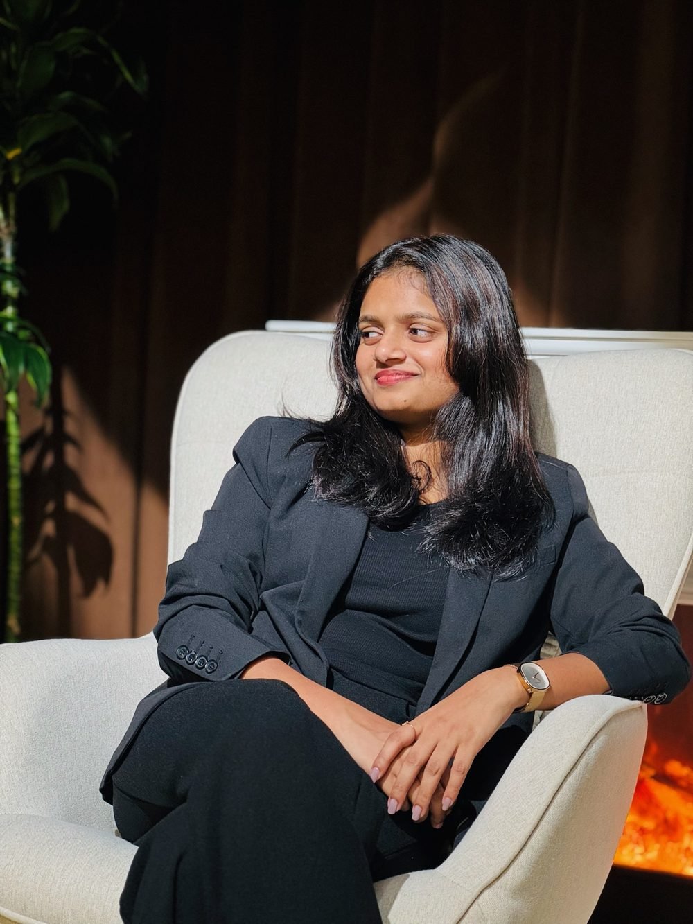 Akhila George, full-length portrait