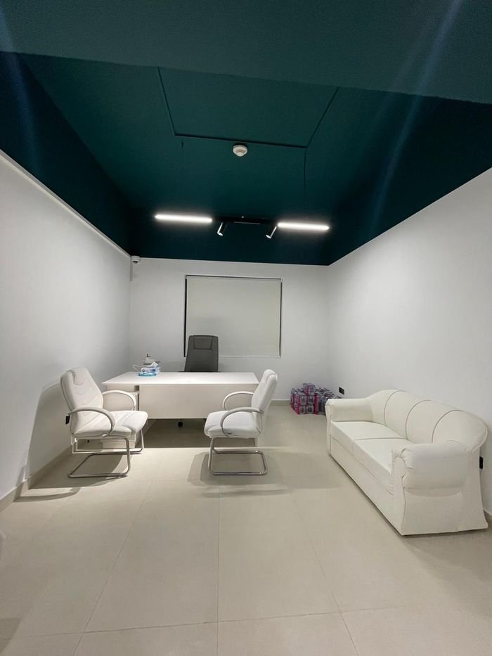 Plain office space before the studio redesign